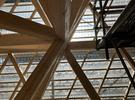 Neubau Oberamteistraße Reutlingen Knotenpunkt Holztragwerk